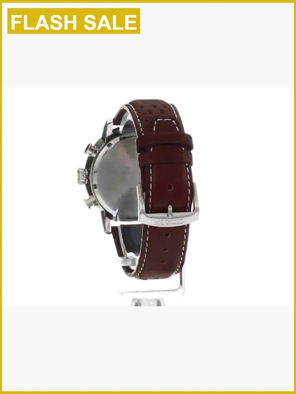 Men's Eco-Drive Chronograph Watch Stainless Steel Water Resistant